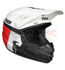 Piece Casque enfant THOR Sector Racer taille YS BLANC de Pit Bike et Dirt Bike