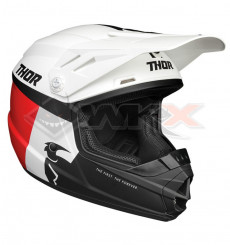 Piece Casque enfant THOR Sector Racer taille YS BLANC de Pit Bike et Dirt Bike