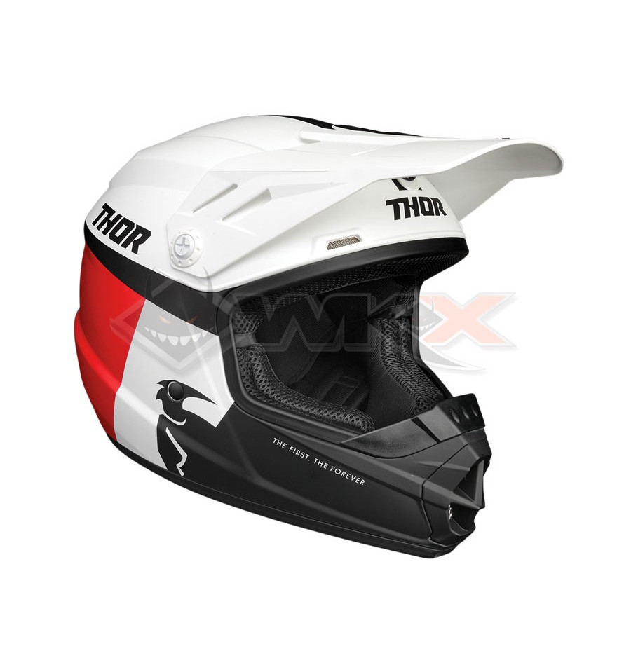 Casque cross enfant THOR Sector RACER BLANC taille YS
