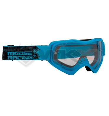 Piece Masque enfant MOOSE Qualifier Slash BLEU de Pit Bike et Dirt Bike