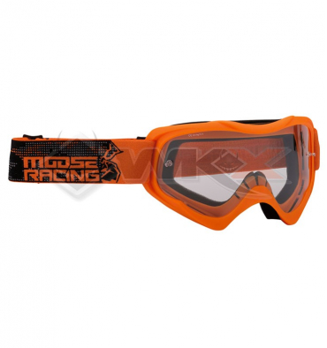 Piece Masque enfant MOOSE Qualifier Slash ORANGE de Pit Bike et Dirt Bike