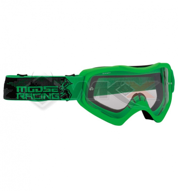 Lunette cross enfant MOOSE Qualifier Slash VERT pour Mini Moto