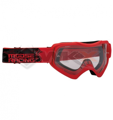 Piece Masque enfant MOOSE Qualifier Slash ROUGE de Pit Bike et Dirt Bike