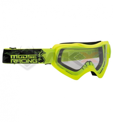 Piece Masque MOOSE Qualifier Slash JAUNE de Pit Bike et Dirt Bike