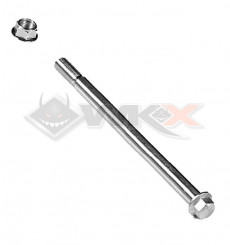 Piece Axe de roue arrière 215mm bras acier écrou M14 YCF de Pit Bike et Dirt Bike