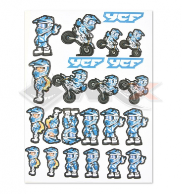 Piece Stickers YCF de Pit Bike et Dirt Bike