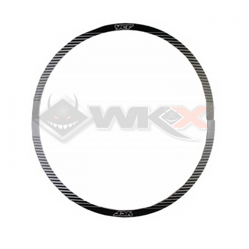 Piece Sticker de roue YCF SM 12' - 0,3 mm NOIR de Pit Bike et Dirt Bike