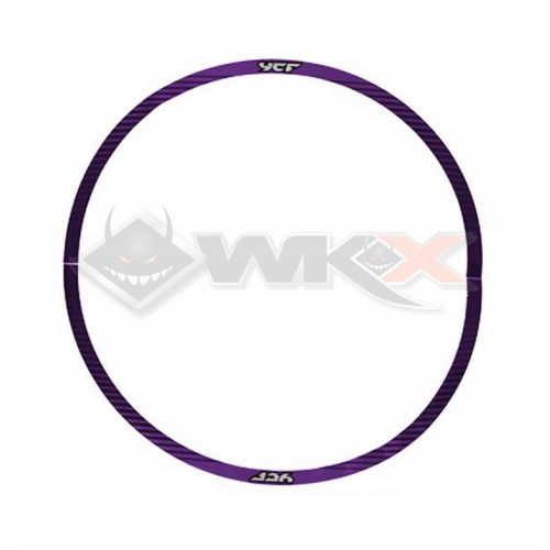Piece Sticker de roue YCF SM 12' - 0,3 mm VIOLET de Pit Bike et Dirt Bike Piece Sticker de roue YCF SM 12' - 0,3 mm VIOLET de Pit Bike et Dirt Bike