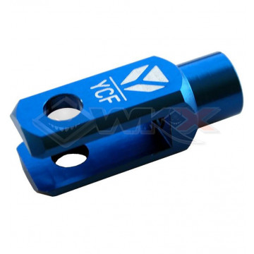 Chape maitre cylindre arrière EVO YCF FACTORY BLEU