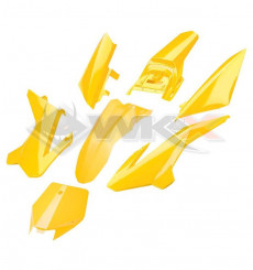 Piece Kit plastique YCF 50 (édition 2020) JAUNE de Pit Bike et Dirt Bike