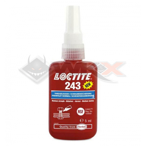 Piece Frein filet LOCTITE 243 moyen 5ml de Pit Bike et Dirt Bike