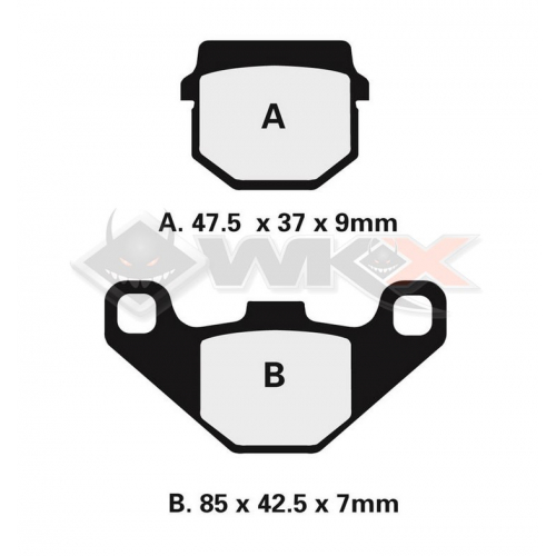Plaquettes de frein NISSIN 2P-237GS
