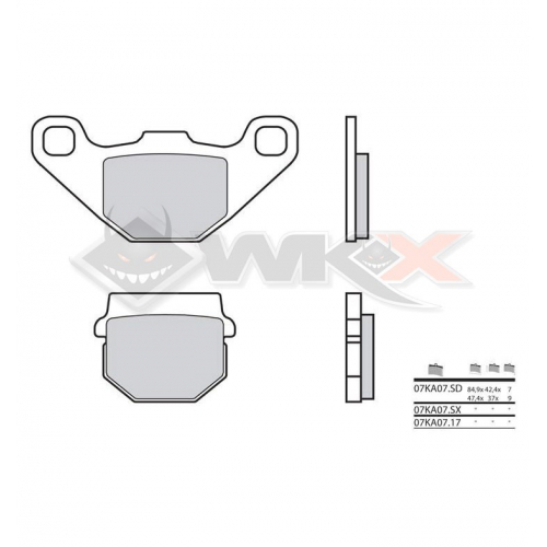 Plaquettes de frein BREMBO 07KA07SD