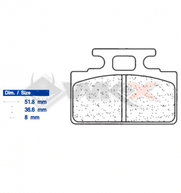Plaquettes de frein CL BRAKES 2287S4