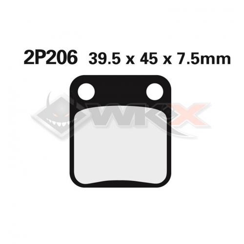 Plaquettes de frein NISSIN 2P-206SS