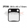 Piece Plaquettes de frein NISSIN 2P-206SS de Pit Bike et Dirt Bike