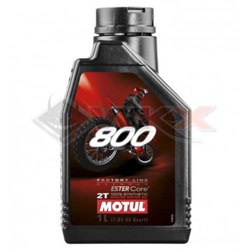 Piece Huile moteur MOTUL 800 2T FACTORY LINE OFF ROAD RACING 1 Litre de Pit Bike et Dirt Bike