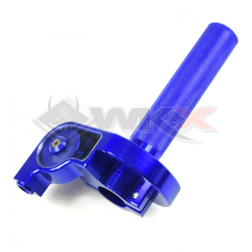 Poignées d' célérateur visuel de Moto de 22 mm poignée de Manette de gaz à  gaz de Torsion pour VTT 50cc-160cc Dirt Bike(Bleu) tirage Rapide 50cc