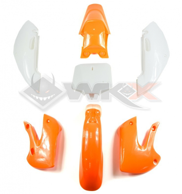 Piece Kit plastique KLX ORANGE de Pit Bike et Dirt Bike