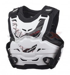 Piece Plastron POLISPORT phantom mini BLANC de Pit Bike et Dirt Bike