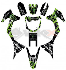 Piece Kit décoration MONSTER MXF de Pit Bike et Dirt Bike