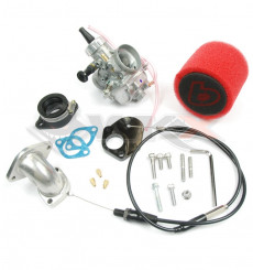 Piece Kit carburateur MIKUNI VM 26 TB + pipe souple + filtre + câble + joint de Pit Bike et Dirt Bike