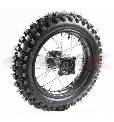 Piece Roue arrière seule 12' axe 12mm de Pit Bike et Dirt Bike