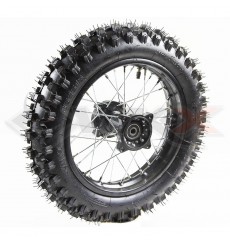 Piece Roue arrière seule 12' axe 12mm de Pit Bike et Dirt Bike