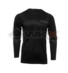 Piece Maillot THOR SECTOR MINIMAL BLACK taille L de Pit Bike et Dirt Bike