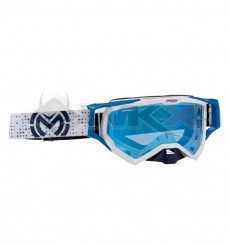 Piece Masque MOOSE XCR PRO STAR BLANC/BLEU de Pit Bike et Dirt Bike