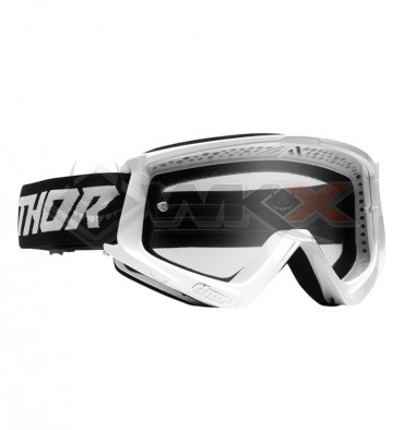 Piece Masque enfant THOR COMBAT RACER BLANC/NOIR de Pit Bike et Dirt Bike