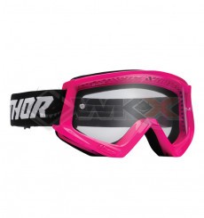 Piece Masque enfant THOR COMBAT RACER ROSE FLUO/NOIR de Pit Bike et Dirt Bike