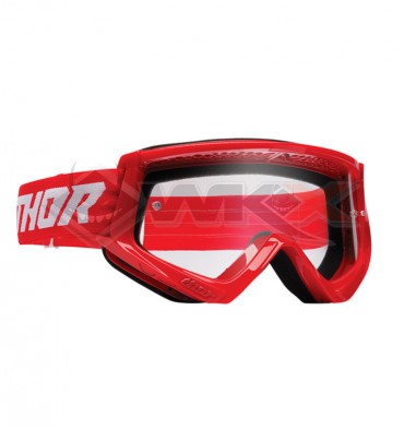 Piece Masque enfant THOR COMBAT RACER ROUGE/BLANC de Pit Bike et Dirt Bike