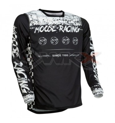 Piece Maillot MOOSE RACING M1 NOIR/BLANC taille M de Pit Bike et Dirt Bike Piece Maillot MOOSE RACING M1 NOIR/BLANC taille M de Pit Bike et Dirt Bike