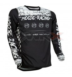 Piece Maillot MOOSE RACING M1 NOIR/BLANC taille 2XL de Pit Bike et Dirt Bike