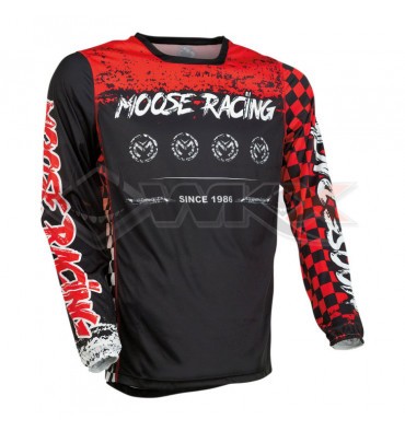 Piece Maillot MOOSE RACING M1 ROUGE/NOIR taille M de Pit Bike et Dirt Bike