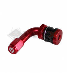 Valve coudée en alu CNC YCF ROUGE