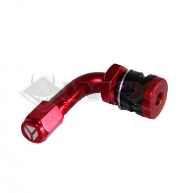 Piece Valve coudée en alu CNC YCF ROUGE de Pit Bike et Dirt Bike