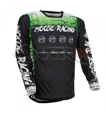 Piece Maillot MOOSE RACING M1 VERT/NOIR taille L de Pit Bike et Dirt Bike