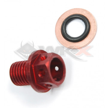 Bouchon vidange aimanté ROUGE