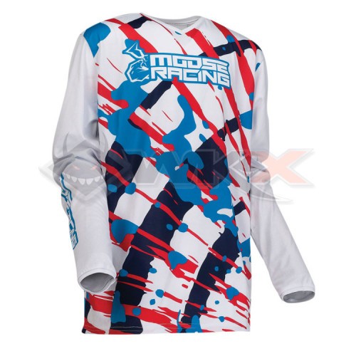Piece Maillot enfant MOOSE RACING AGROID BLANC taille YM de Pit Bike et Dirt Bike Piece Maillot enfant MOOSE RACING AGROID BLANC taille YM de Pit Bike et Dirt Bike