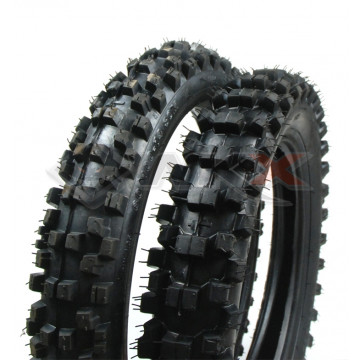 Paire pneus mootcross 14 /17 + chambres