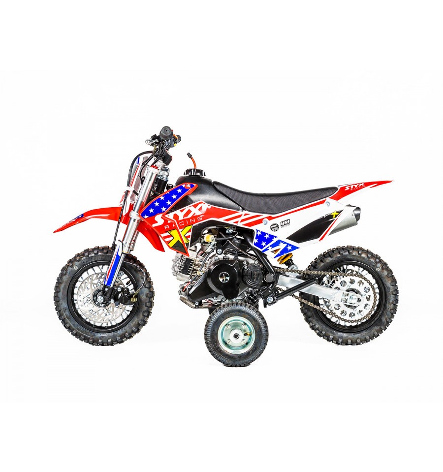 Stabilisateur petites roues pour moto cross 50cc et dirt bike