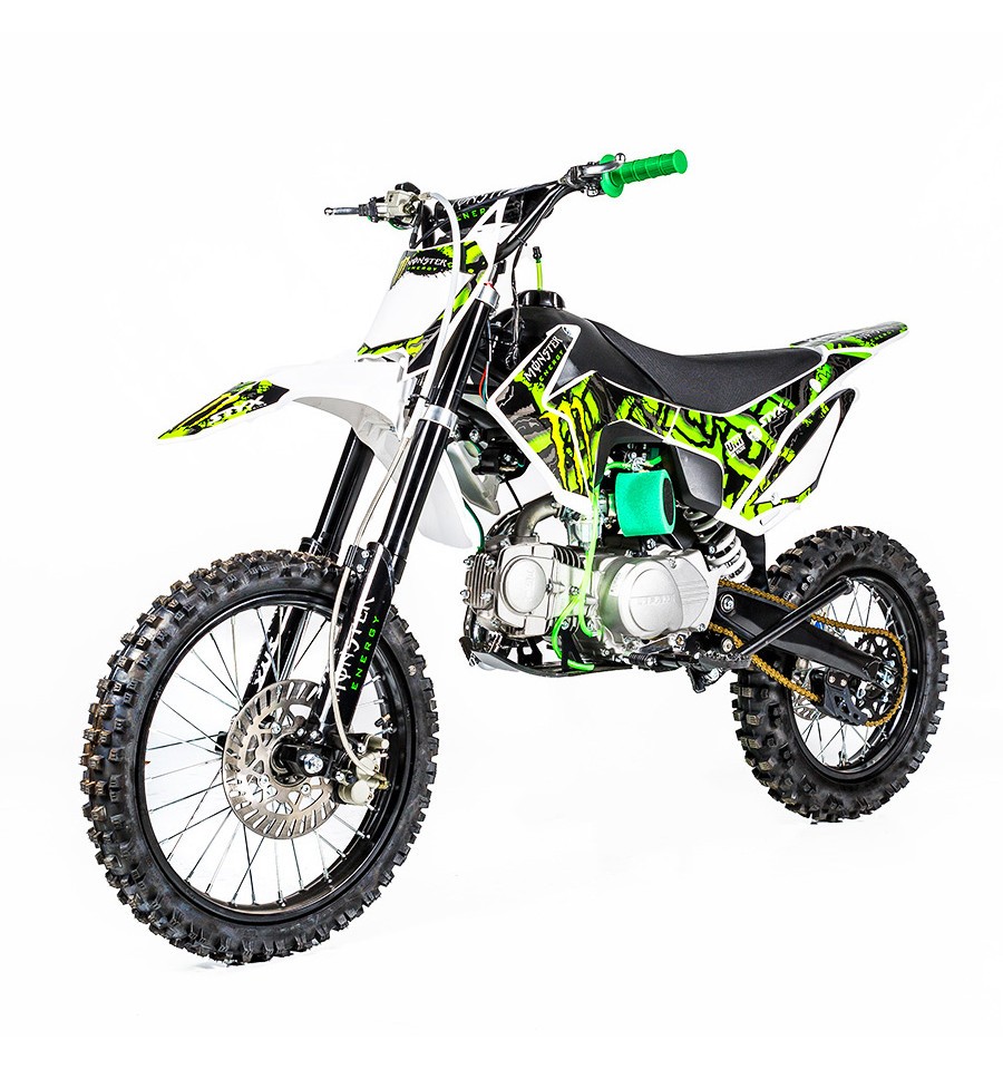 Dirt bike 125cc de chez WKX Racing avec kit d co Monster Energy