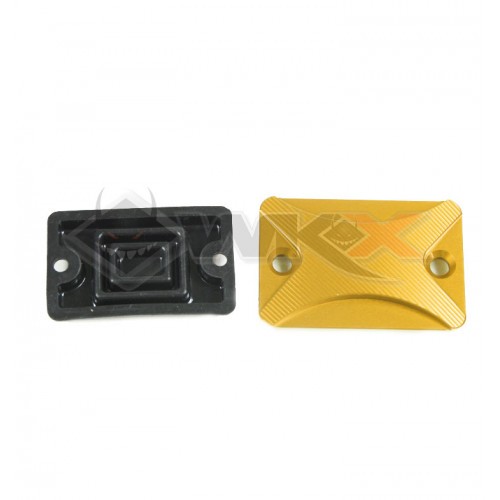 Piece Couvercle maitre cylindre de frein CNC jaune de Pit Bike et Dirt Bike