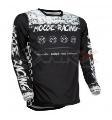 Piece Maillot MOOSE RACING M1 NOIR/BLANC taille XL de Pit Bike et Dirt Bike
