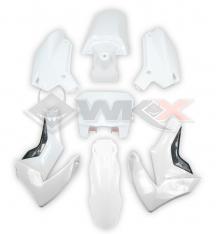 Kit plastique type Mini CRF110 BLANC