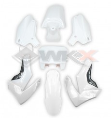 Piece Kit plastique type Mini CRF110 BLANC de Pit Bike et Dirt Bike