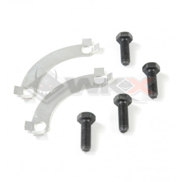 Kit vis couronne hexagonal 8x25 + platines