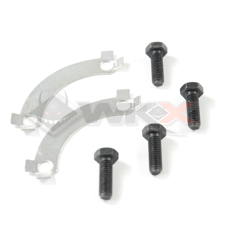 Kit vis couronne hexagonal 8x25 + platines